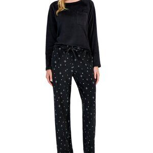 #37 Charter Club Women's 2-Pc. Printed Velour Pajamas Set,